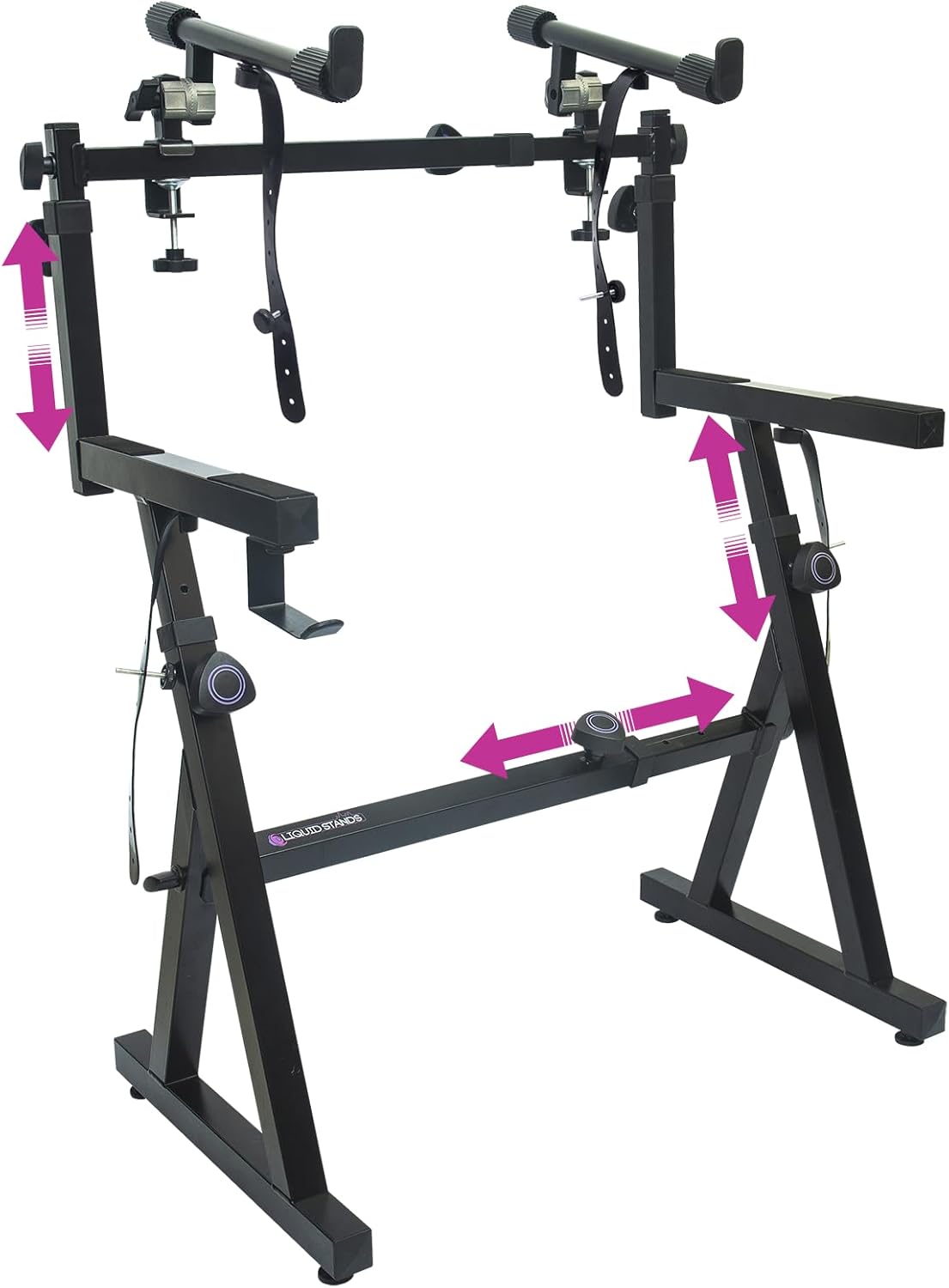Portable Dual Tier Keyboard Stand by Liquid