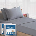 SPRINGSPIRIT Cot Sheets 30 in x 75 in 4-Piece Set - Soft Microfiber