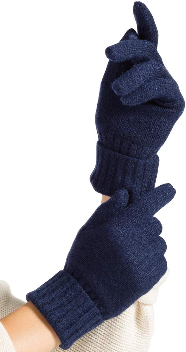 100% Pure Knit Ultra Plush Cashmere Gloves for Women