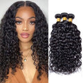12 12 12 in Water Wave Bundles Human Hair - Natural Wet Waves