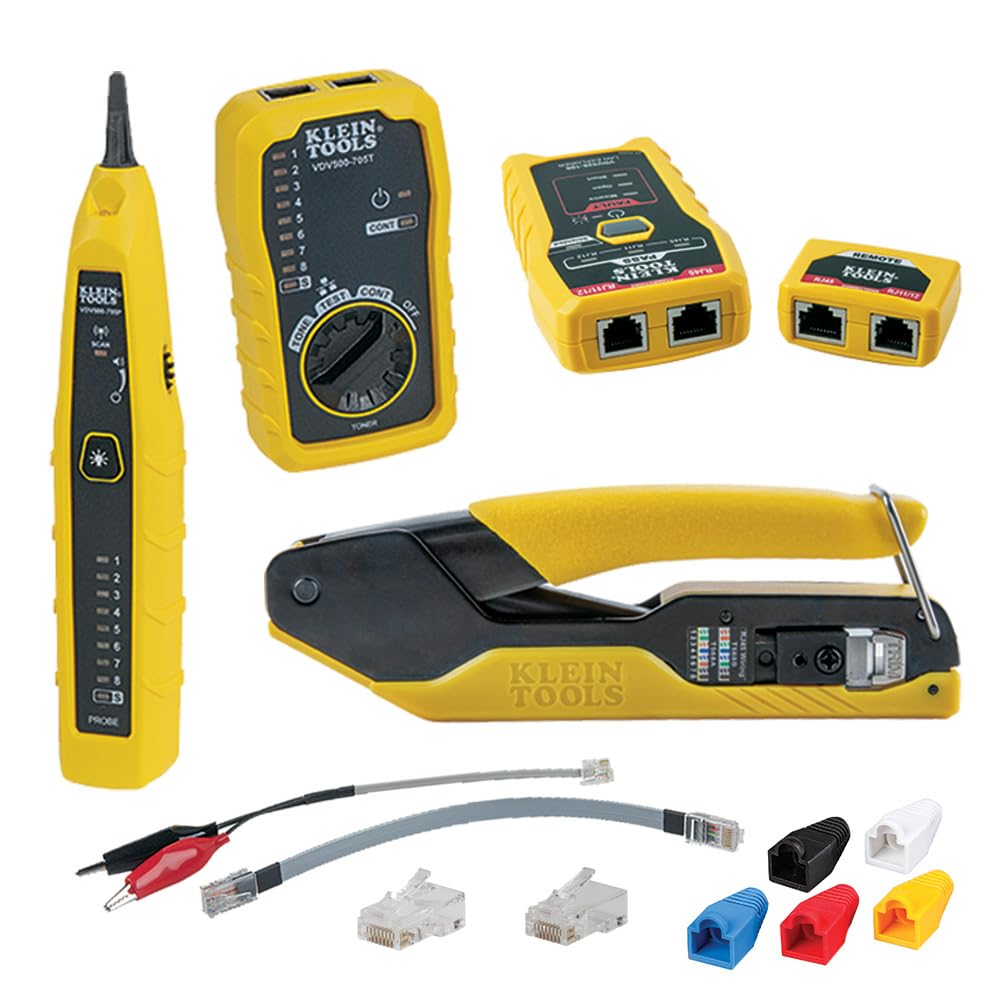 Klein Tools VDV LAN Cable Tester Kit for Reliable Connections