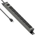 Heavy Duty Power Strip Wall Mount 15A Surge Protector - Metal 8 Outlet