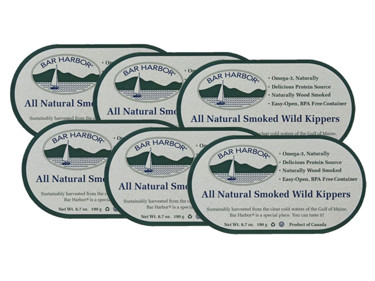 Bar Harbor Wild Smoked Kippers - Sustainably Caught Seafood