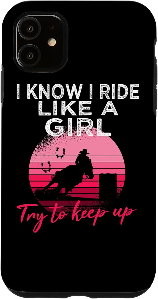 Barrel Racing Cowgirl iPhone 11 Case