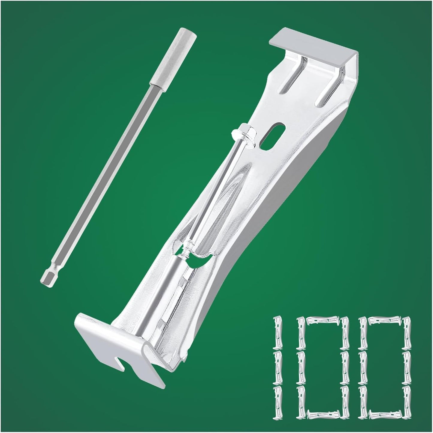 Quick Screw Gutter Hangers 5 Inch - Heavy Duty Drainage Clips