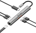 6-in-1 USB C Hub with 4K@60Hz HDMI and Gigabit Ethernet - Fast
