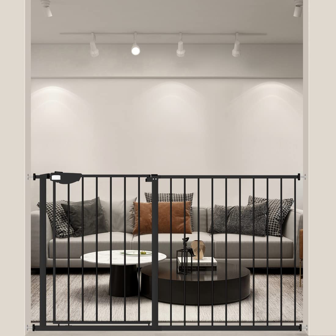 WAOWAO Triple Lock Extra Wide Baby Gate for Pets and Kids