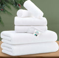 VOOVA & MOVAS White Towels Bathroom Sets 6PCS - Hotel-Style Cotton