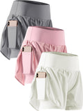 CADMUS 2 in 1 Women's Workout Shorts with Phone Pockets - Secure Fit