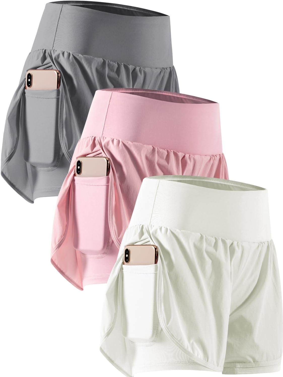 CADMUS 2 in 1 Women's Workout Shorts for Gym and Running