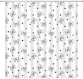 Cute Bowknot Shower Curtain 70 x 70 - Dreamy Princess Fabric Curtain
