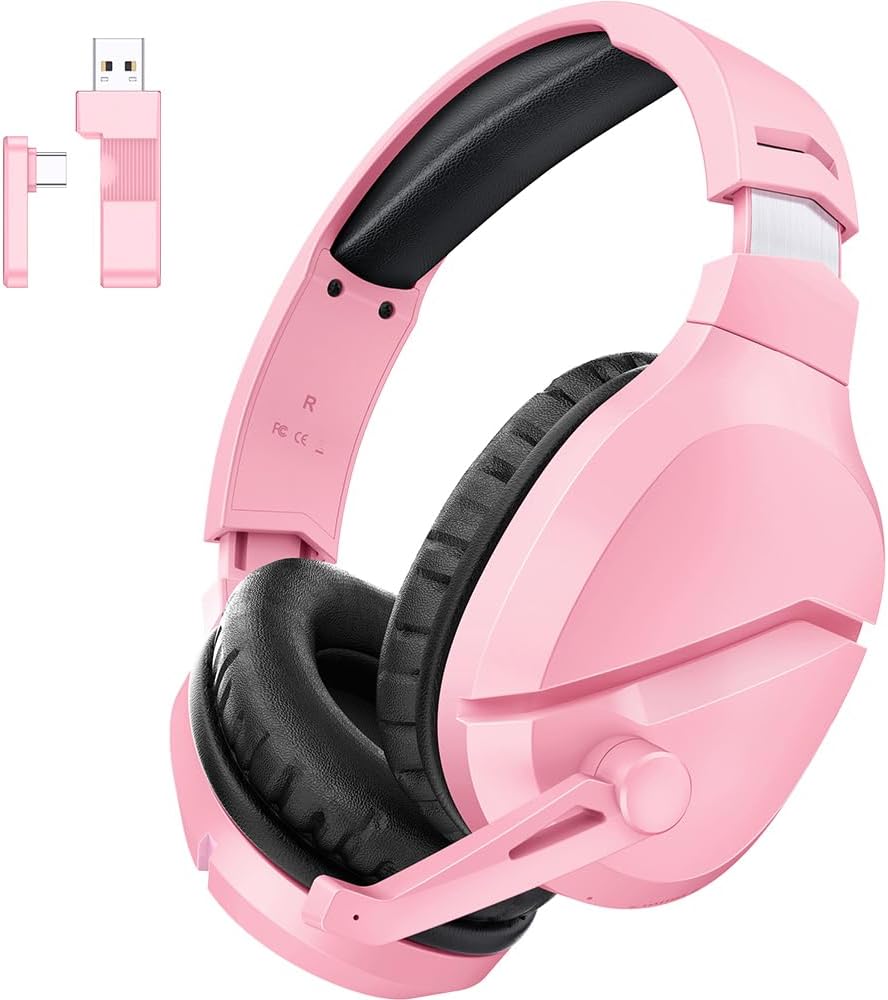 Wireless Gaming Headset with Noise Canceling Microphone for PS5