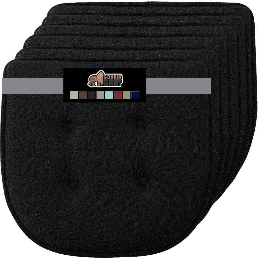 GORILLA GRIP Slip Resistant Chair Cushions for Ultimate Comfort