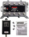 Cable TV 9 Port Bi-Directional Splitter Amplifier - Lossless 8 Outputs
