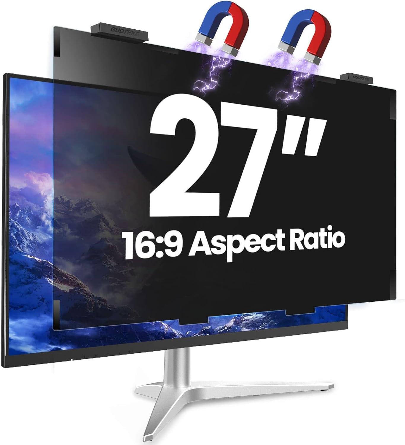 Magnetic 27 Inch Privacy Screen for Computer Monitor - Anti-Spy Filter