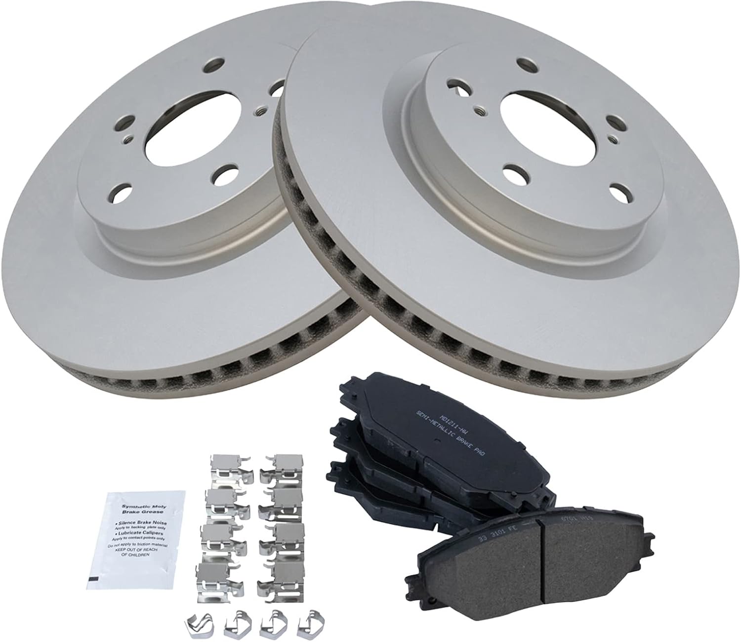 TRQ Front Semi-Metallic Brake Pad & Rotor Kit for tC Matrix