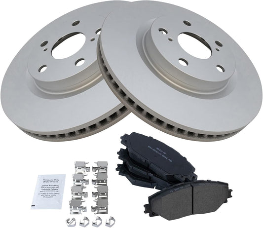 TRQ Front Semi-Metallic Brake Pad & Rotor Kit for tC Matrix