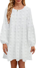 Trendy QACOHU Fall Dresses for Women with Long Lantern Sleeves
