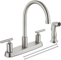 High Arc Kitchen Faucet with 360-Degree Spout and Dual Handles