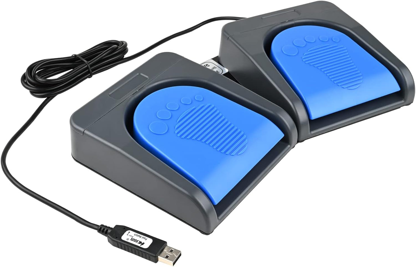 iKKEGOL Upgraded USB Foot Double Switch Pedal for Gaming