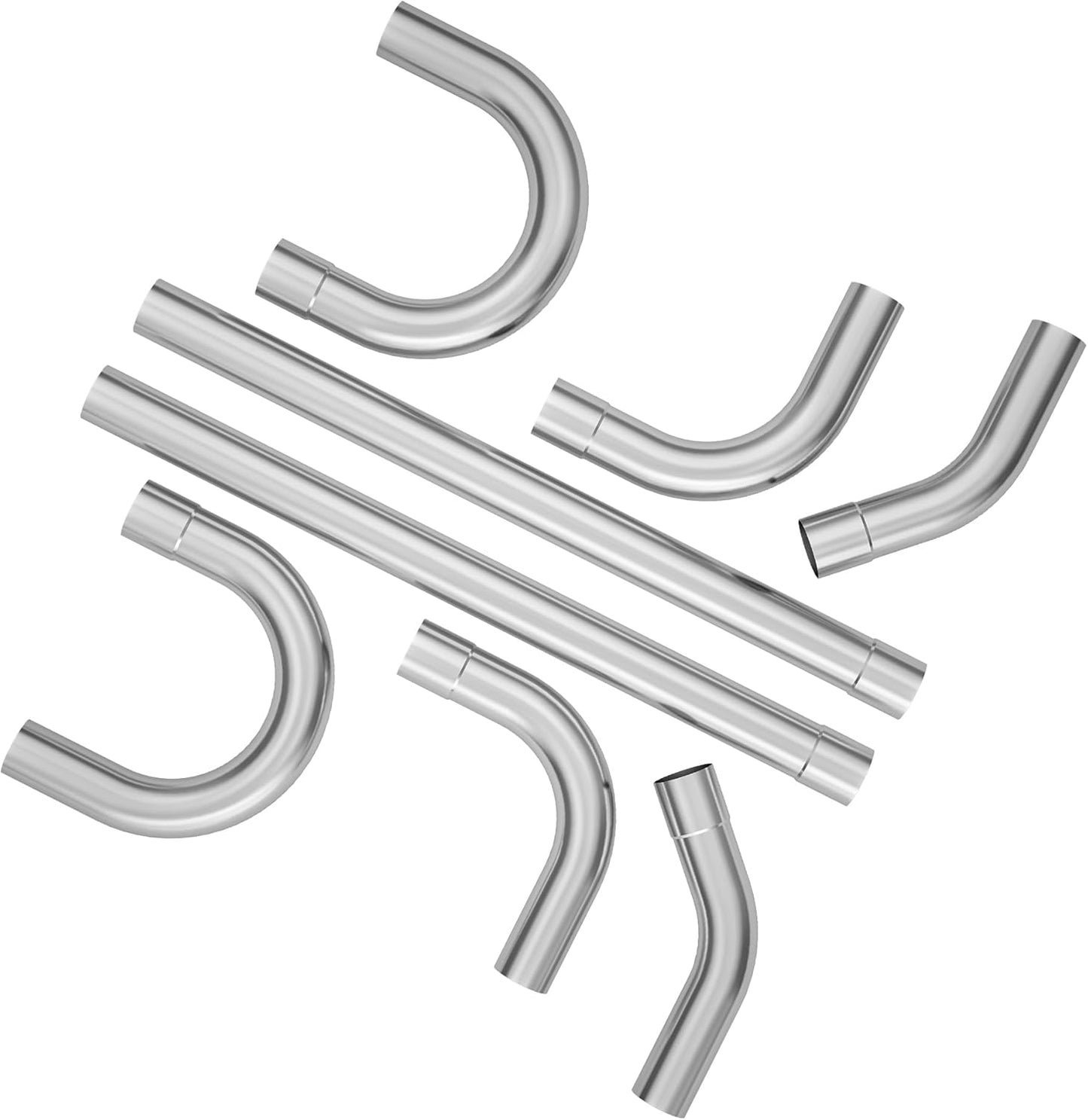 Custom Exhaust Pipe Kit 3 Inches Mild Steel for DIY Projects