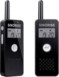 Small Walkie Talkies 2 Pack - Wearable Mini Two Way Radios