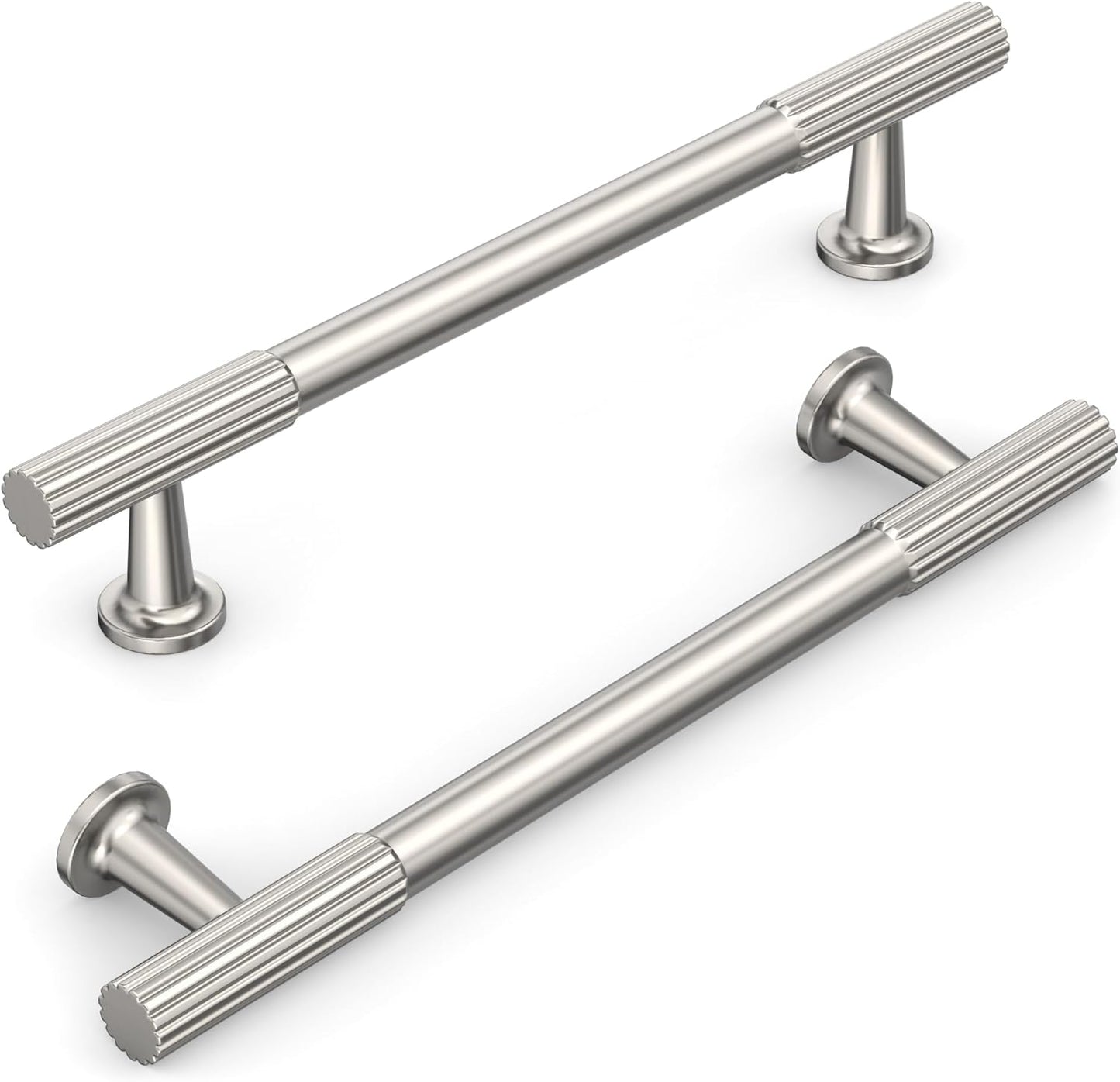 10 Pack 5 Inch Kitchen Cabinet Handles in Brushed Satin Nickel