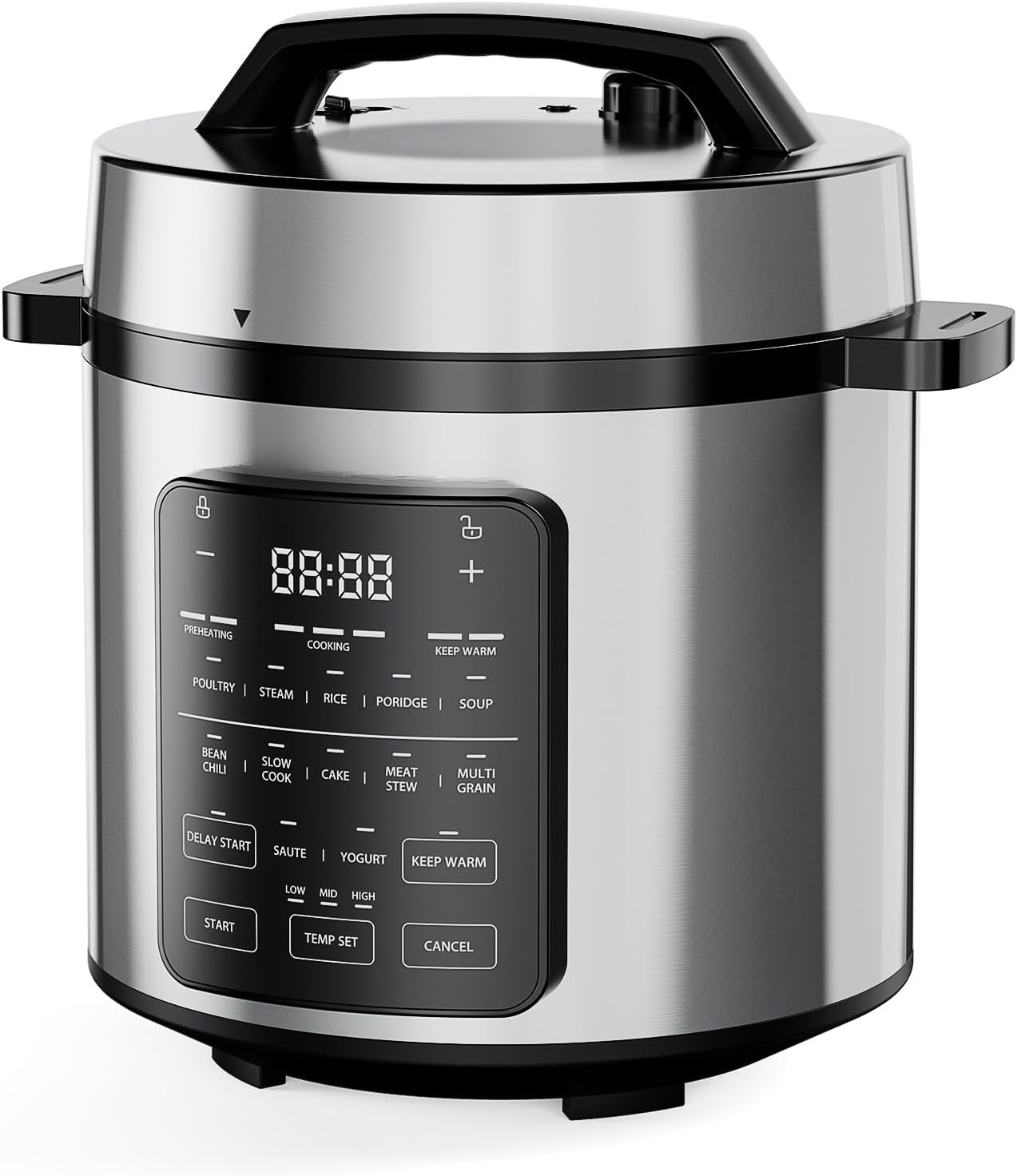 DUMOS 12-in-1 Electric Pressure Cooker: Versatile 6 QT Multi Cooker