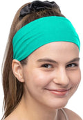 Women's Cotton Headbands 3in Wide Sweatbands for Sports & Yoga