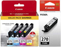 Canon PGI-270 Pigment Black + CLI-271 CMYK 4-Pack Inkjet