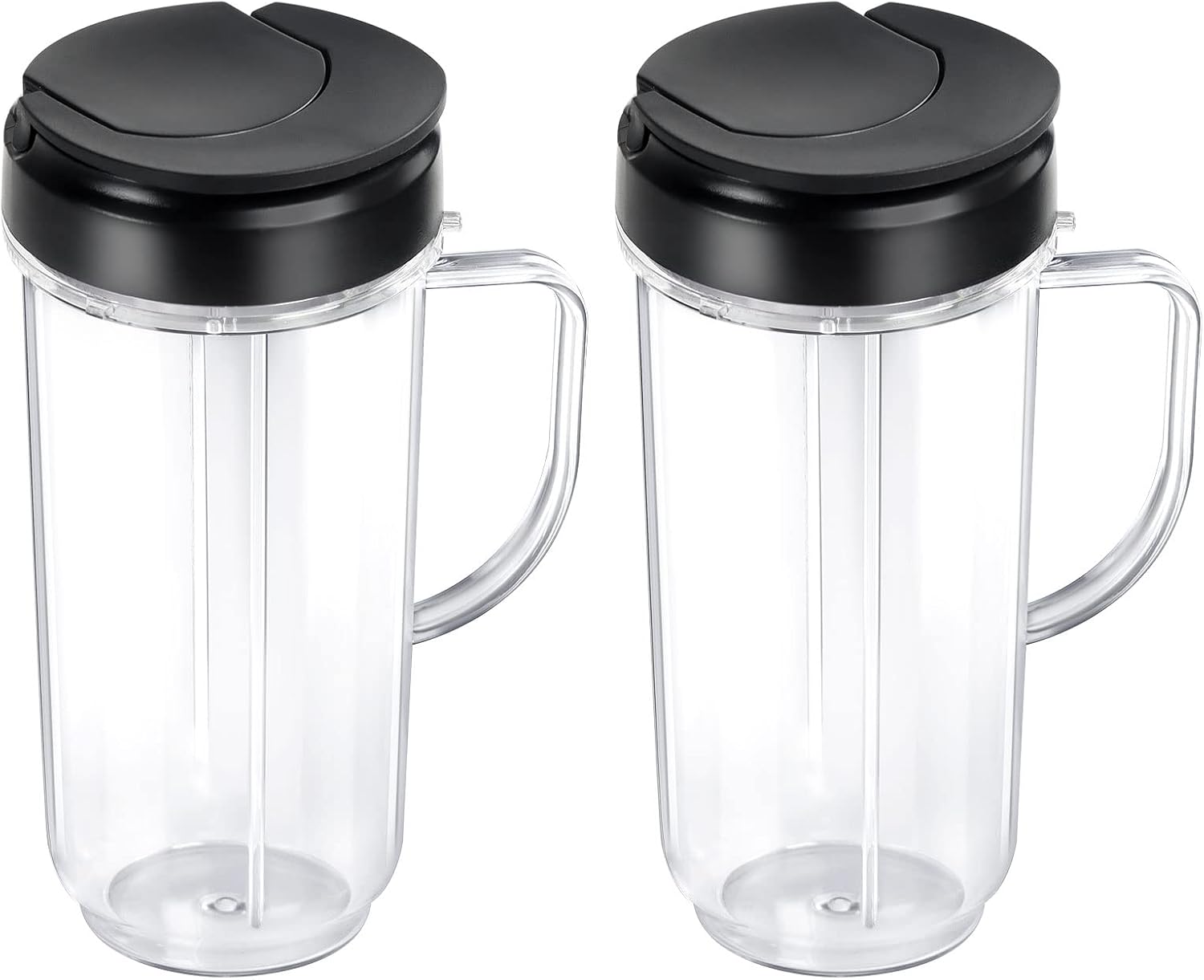 Beaquicy 22oz Tall Mug Cup - Replacement with Lid for Magic-Bullet Blender