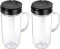22 OZ Tall Mug Cup with Flip Top To-Go Lid - Replacement Pack of 2