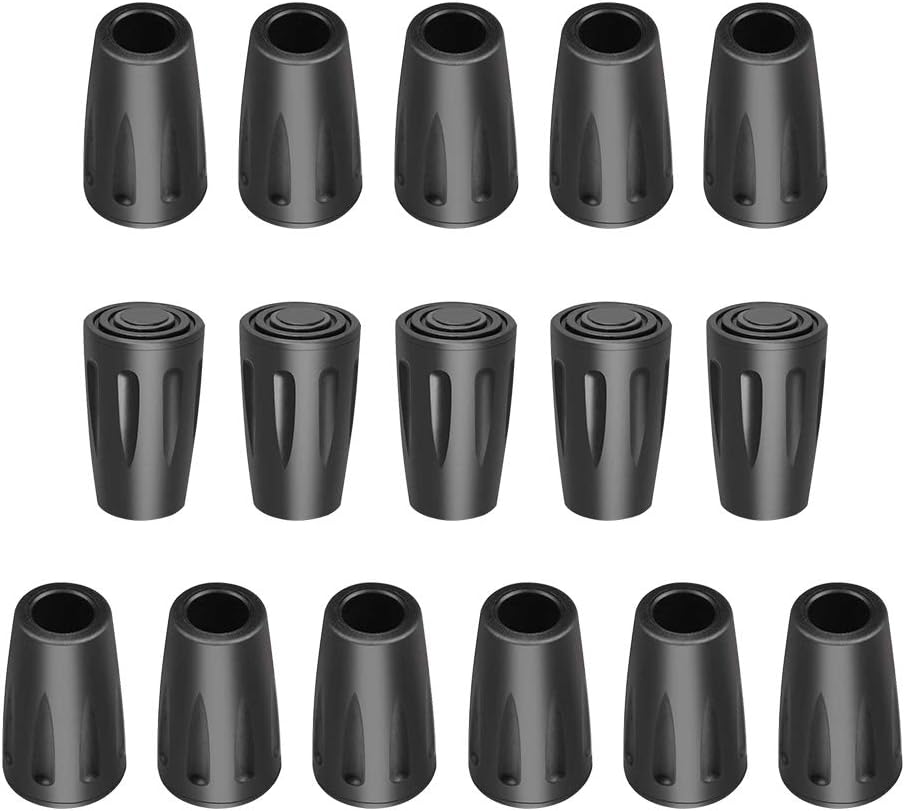 BornFeel Rubber Tips 16 Pack - Trekking Pole End Protectors
