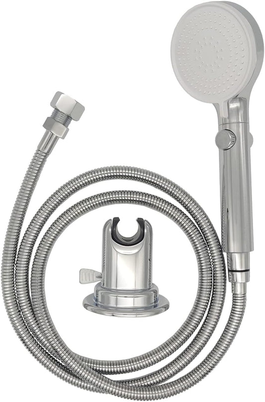 RV Outdoor Shower Head Kit with Suction Cup and Hose Fitting