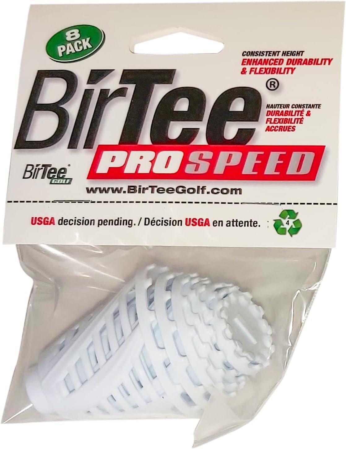 PRO Speed Golf Tees - Enhanced Durability - 8 Pack
