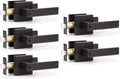 Entry Door Lever Handle 5 Pack Oil Rubbed Bronze - Heavy Duty