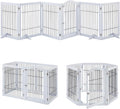 Extra Wide Dog Gate and Pet Playpen 144in - Freestanding Tall Gate