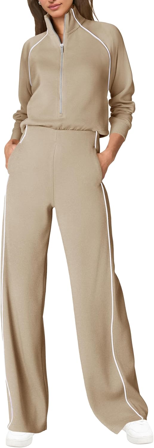 Stylish Womens Jumpsuits with Mock Neck and Wide Leg Design
