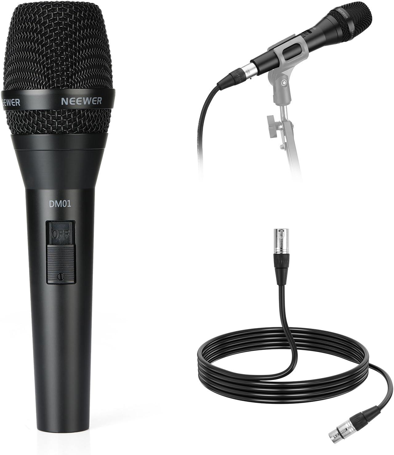 NEEWER DM01 Cardioid Dynamic Microphone for Podcasting and Gaming
