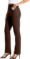 Willit Women's Yoga Dress Pants Straight Leg - Office Stretch Comfort