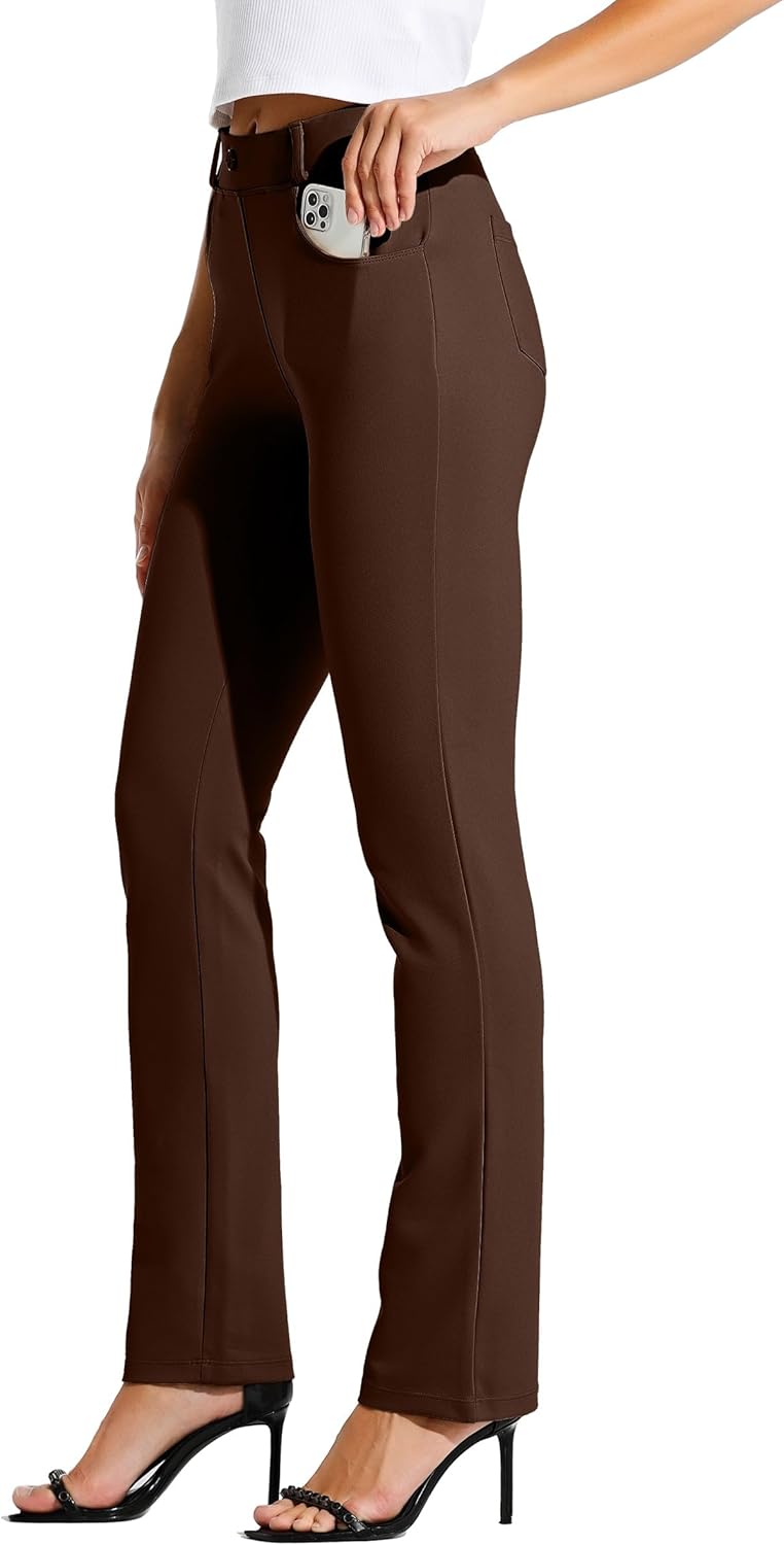 Willit Women's Yoga Dress Pants for Office and Casual Wear