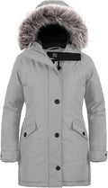 Wantdo Women's Hooded Winter Coat Long Puffer Parka - Warm