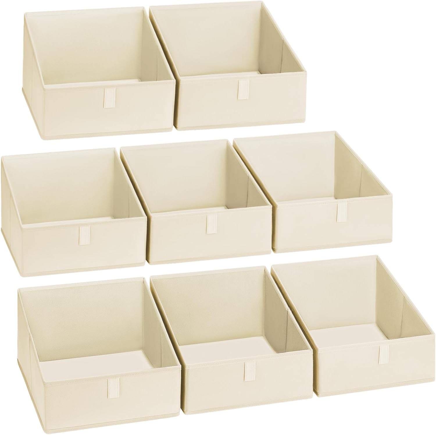 DIMJ Closet Storage Bins 8 Pack - Versatile Fabric Organizers