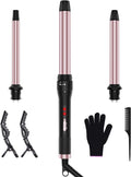 3 in 1 Curling Iron Wand Set - Fast Heat, Beach Waves