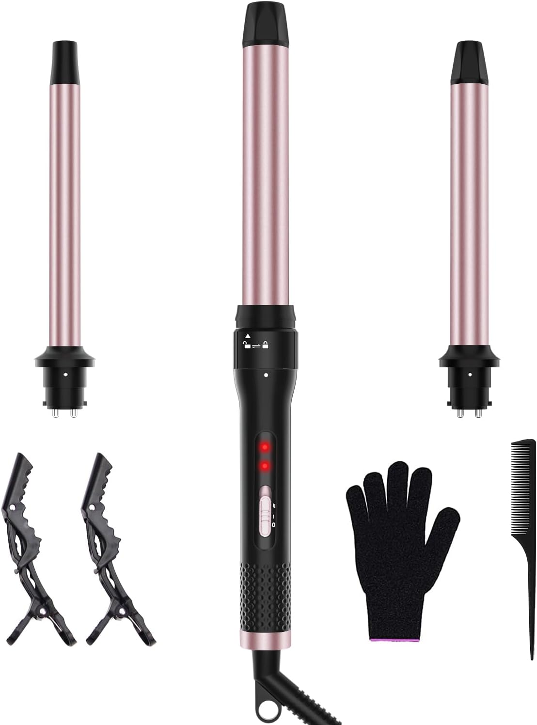 3 in 1 Curling Iron Set for Perfect Beach Waves and Curls