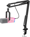 FIFINE XLR Gaming Microphone USB - RGB Streaming Mic for PC