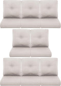 Outdoor Wicker Sofa Cushion Set - 8 Pieces for Comfort and Style