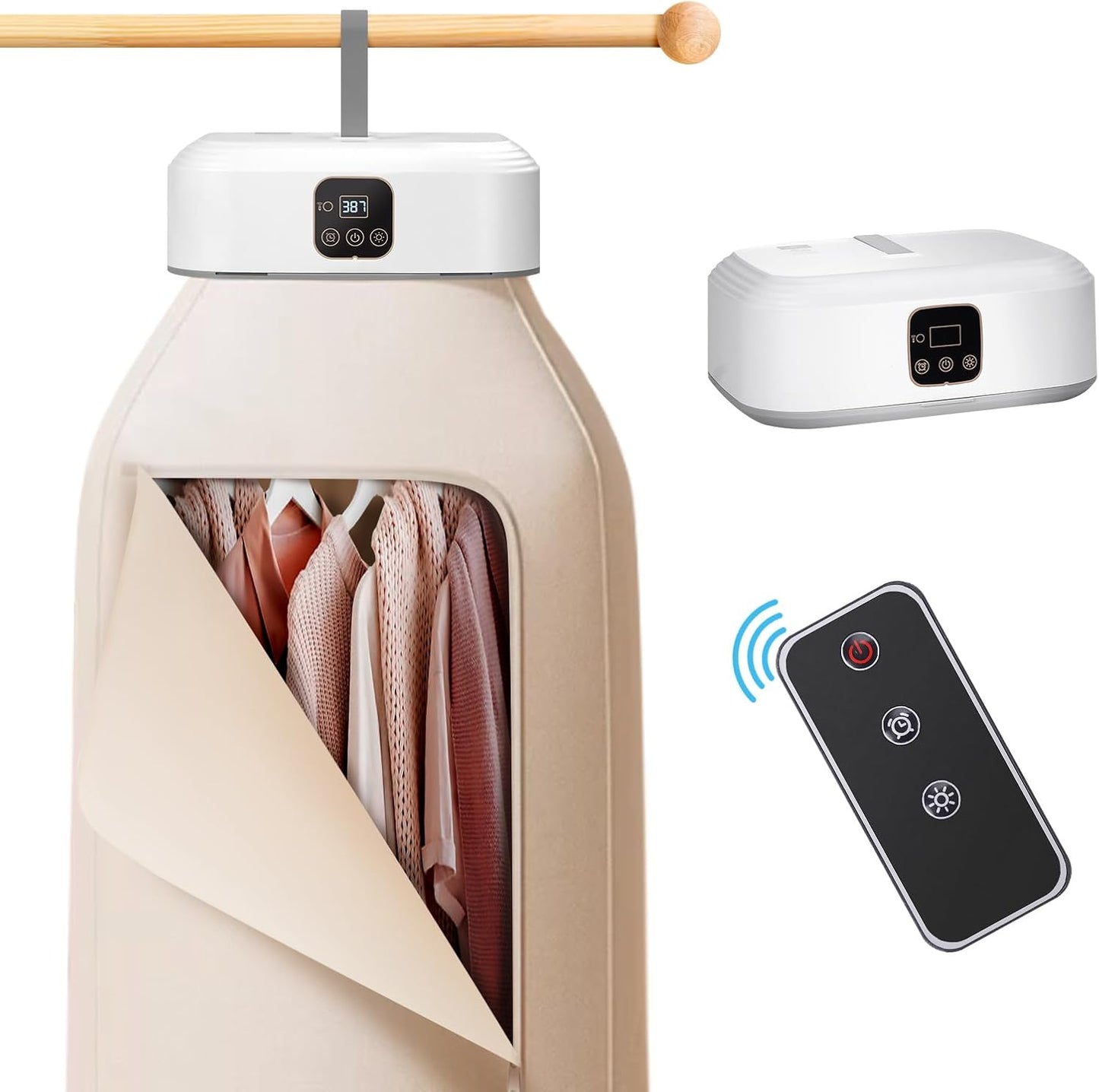 Compact Remote Control Dryer for Easy Travel