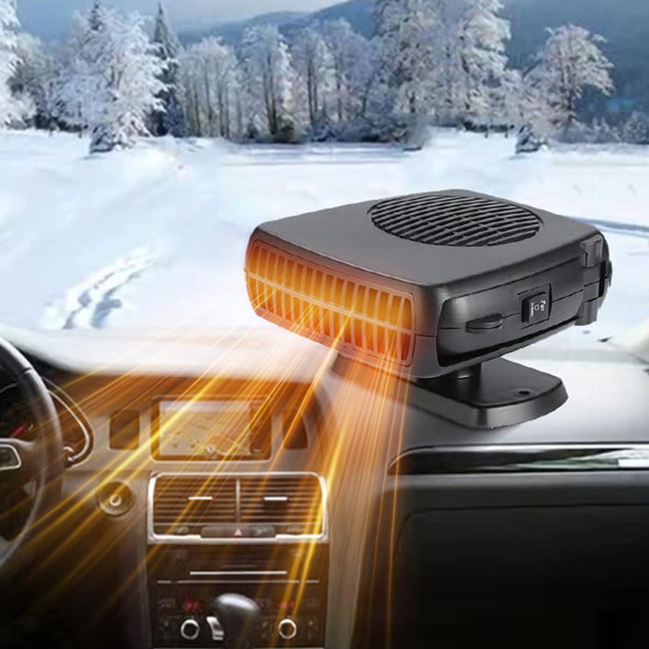 Portable 200W Car Heater - Defrost with Ease!