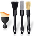 Car Detailing Brush Set 4 PCS - Precision Interior & Exterior Cleaning